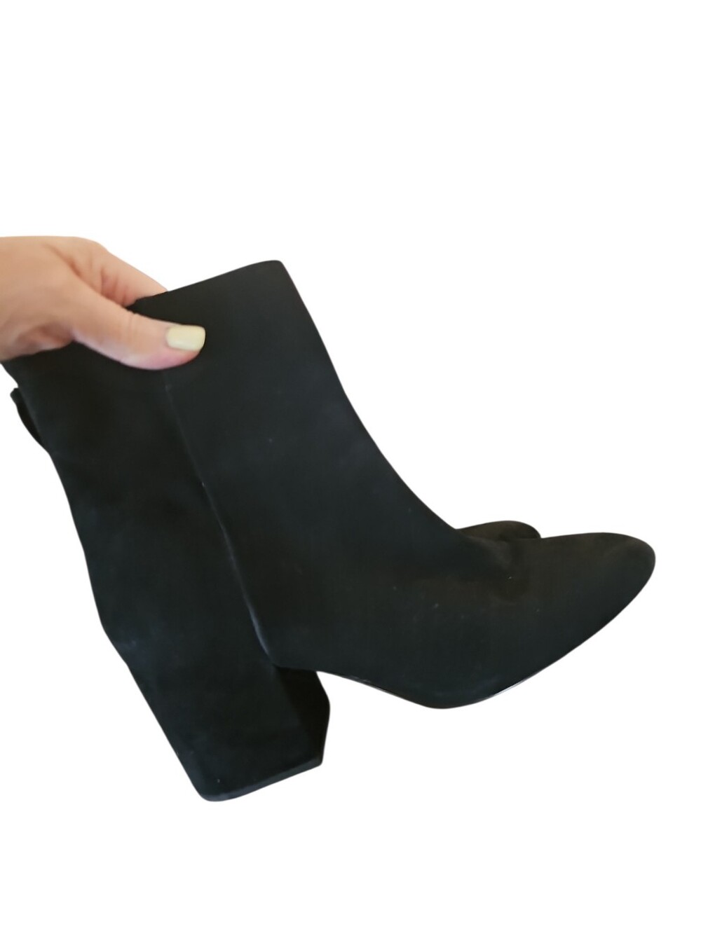 J. Crew Sadie ankle boots in suede Black Sz 9.5 Back Zipper - Picture 2 of 7